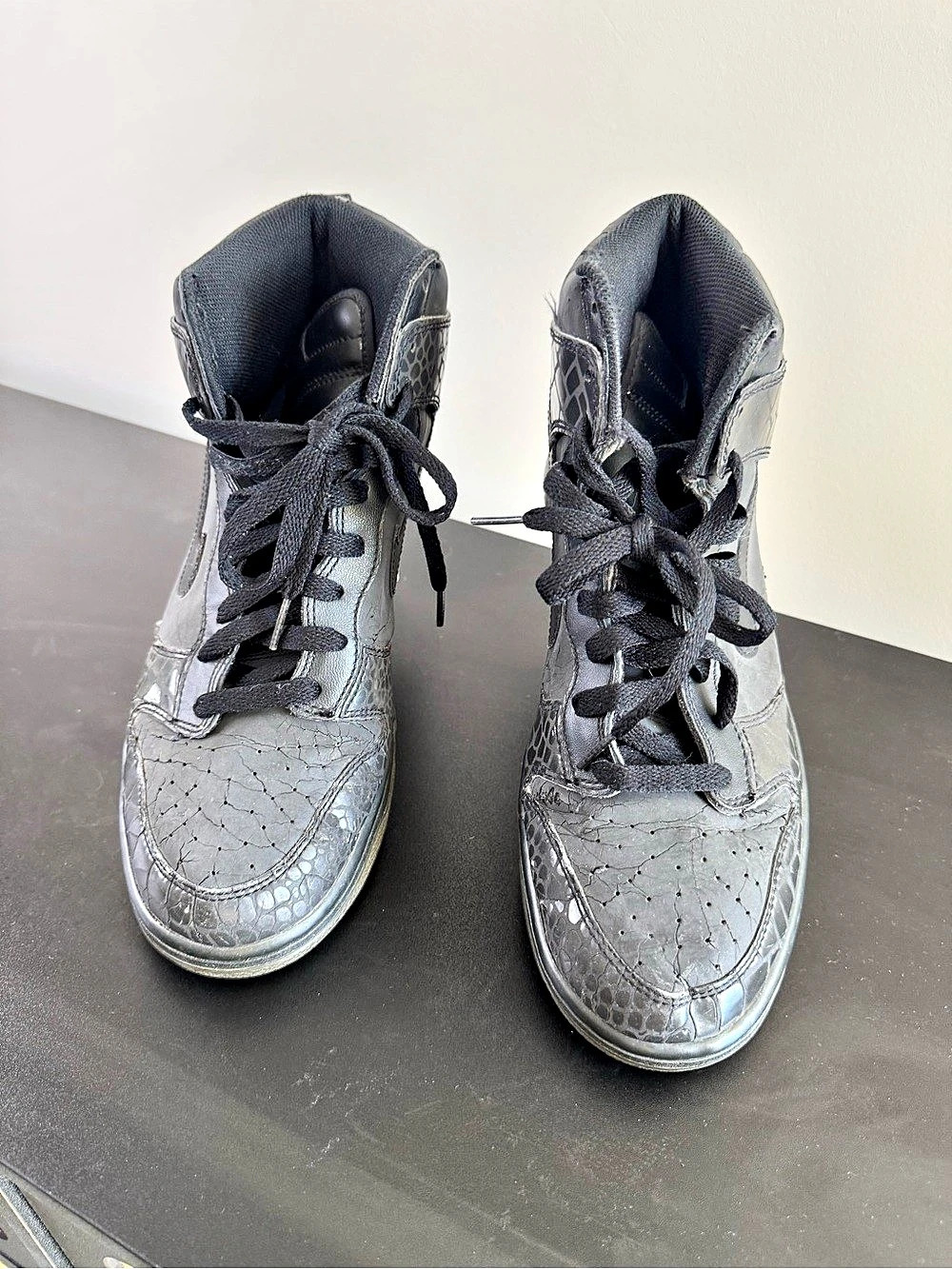 Nike Dunk High-Top Sneakers Black & Gray US 10.5